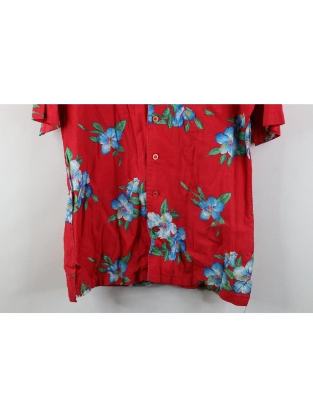 Vtg 70s 80s Streetwear Mens Medium Rayon Gabardine Flower Hawaiian Button Shirt - Picture 3 of 13